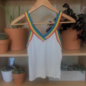 🌈 Rainbow TIGHT crop top🌈